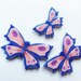 pinks and purples ceramic butterflies mosaic tiles shapes