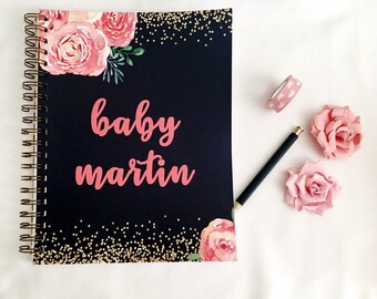 Pregnancy journal, pregnancy diary, pregnancy planner, pregnancy album, pregnancy tracker, mom to be gift, first Mother's Day gift