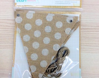 Garland banner for sweet table/candybar burlap