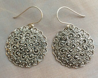 Balinese Sterling Silver Earrings