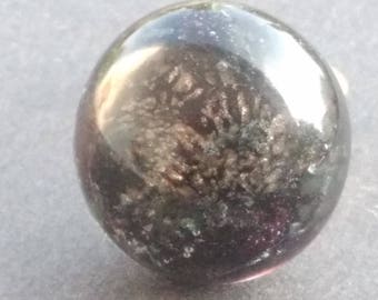 Black and gold - Lampwork Glass ring
