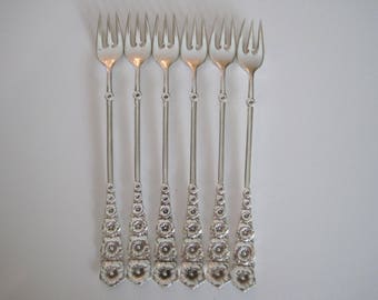 Vintage Silverplate Seafood Forks