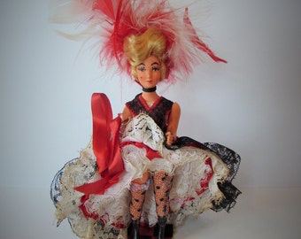 Fantastic French Antique/Vintage Can-Can Dancer Doll.