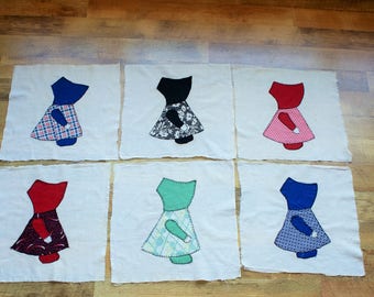 Sunbonnet Sue Vintage Quilt Blocks