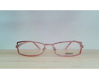 Rectangular vintage eyeglasses Versace 1069-1056 Light pink