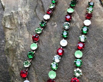 Swarovski crystal and matte Christmas set