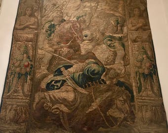 Beautiful Intricate Classic 16th - 17th Flemish Tapestry