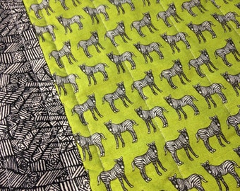 Quilted Placemats, Fabric Placemats, Zebras, Zebra Decor, Animal Decor, Zebra Placemats, Modern Placemats, Animal Placemats