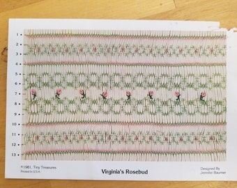 Virginia's Rosebud smocking design by Tiny Treasures
