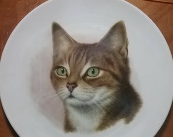 Bavaria Schumann Arzberg Germany American Shorthair Plate