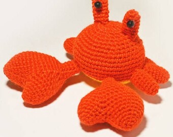 Crochet Stuffed Crab Toy/Decoration