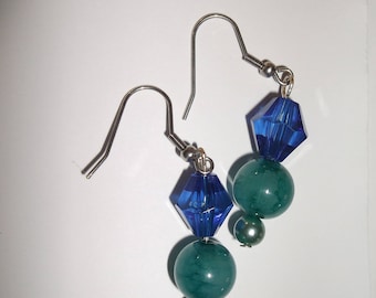 earring top blue water