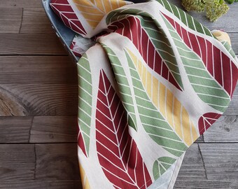 Tea towel. Autumn leaves tea towel, fall tea towel, tea towel, kitchen towel