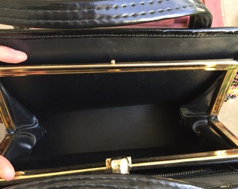 Multicolored carpet handbag