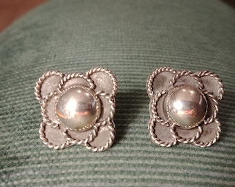 Sterling Silver Earrings Taxco Mexico