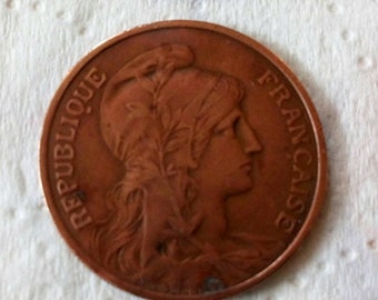 Republique Francaise Coin 10 C French Coin 1916