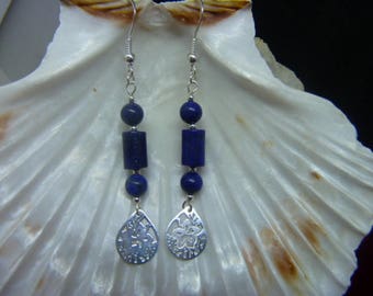 Genuine LAPIS LAZULI earrings