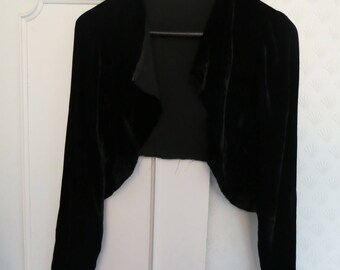 20s 30s silk velvet jacket AS IS