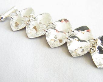 Heart bracelet, made WITH SWAROVSKI® element