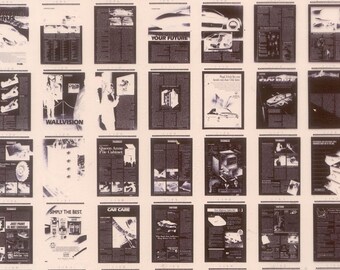 12 Sheets of Microfiche - Mixed Media, Collage, Cards, Crafts, ATCs