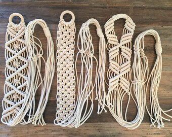 Macrame Plant Hangers, Set of 3, Hanging Planters, Indoor Planters, Indoor Hanging Planters, Modern Macrame, Macrame Planters, Plant Hangers