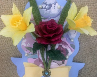A Handmade Flower Greeting Card