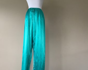L / Satin Sleep Pajama Pants Lingerie / Large / FREE USA Shipping