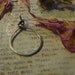 Hammered Charm Holder Sterling