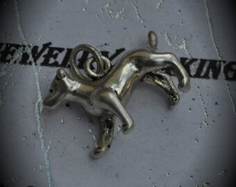 Dog Sterling Silver Plated Charm