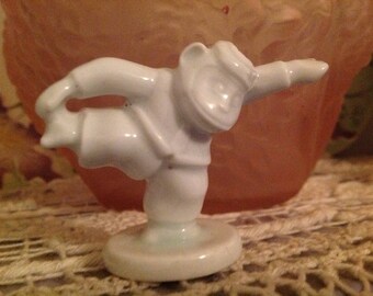 White porcelain, vintage late 20 century subject