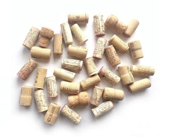 35 Wine Corks, Wine Cork Lot Supply, Used Wine Corks, Crafting Wine Corks,Lot of Thirty-FiveWine Corks, Wine Corks for Crafts, 30 Real Corks