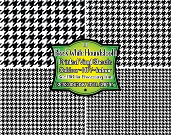 Houndstooth Vinyl/Printed Heat Transfer Vinyl/Patterned Vinyl/Printed 651 Vinyl/Printed 631 Vinyl/Printed Outdoor Vinyl/Printed HTV