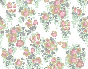 Winter Watercolor Fabric by the Yard