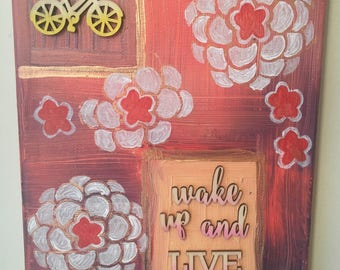 Wake Up and Live Inspiring Painting