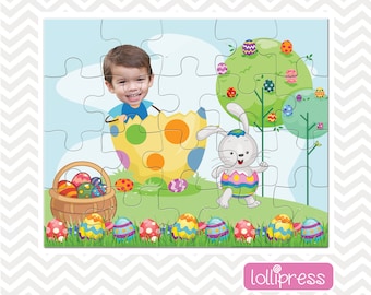 Easter Jigsaw Puzzle, Easter Basket Stuffer, Easter Gift for Kids, Easter Basket Gift, Jigsaw Photo Puzzle, Gift for Kids, Personalized Gift