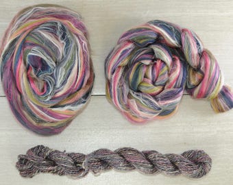 A Mermaid and her Unicorn Merino Tussah Flax Signature Blend 4 oz