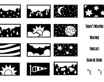 Weather Bundle -- 2 Clear Stamp Sets A7