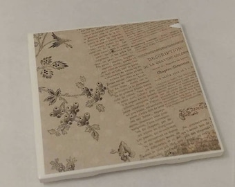 Vintage Floral Coasters- 1 Coaster