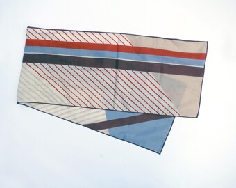 GRAPHIC LINES // 60s long graphic scarf