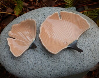 Porcelain ginkgo dishes (small size)