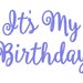 Embroidery Design, It's My Birthday // 5x7 // // Joyful Stitches