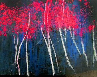Magenta Trees - Print