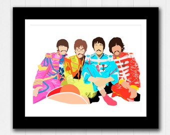 The Beatles - Minimalist Poster - Sgt Pepper