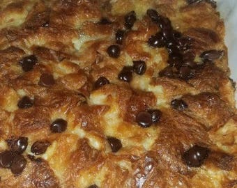 Chocolate Chip Bread Pudding