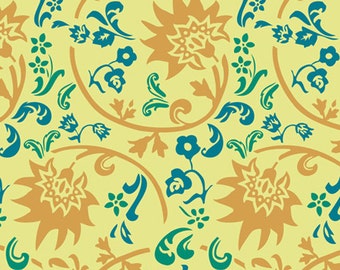 Tibet Blockprint Amber (RHA-507) - RHAPSODIA - Pat Bravo for Art Gallery Fabrics - By the Yard