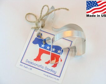 Democratic Donkey Metal Cookie Cutter by Ann Clark