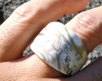 Ring entirely from polymer clay