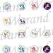 Digital Board 20 digital images of 18mm cabochons theme "Unicorn"