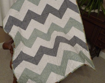 Chevron Baby Quilt, made to order