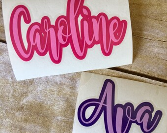 Vinyl decal / Vinyl sticker / Monogram decal / Two tone decal / Yeti decal / Yeti sticker / Window decal / Yeti cup decal/personalized decal